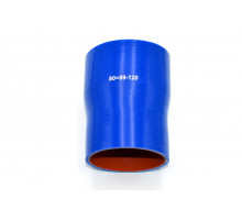 Патрубок силиконовый прямой с переходом Ф 80х89 мм L 120 мм