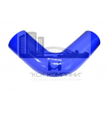 Патрубок силиконовый угловой Ф 75 мм L 200х200 мм, 90 град.