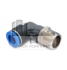 Пневмофитинг цанговый L-образный с наружной резьбой PL 12-М20х1.5