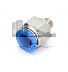 Пневмофитинг цанговый прямой с наружной резьбой PC 12-М10х1.5