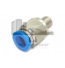 Пневмофитинг цанговый прямой с наружной резьбой PC 8-М8х1