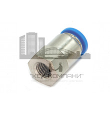 Пневмофитинг цанговый прямой с внутренней резьбой PCF 10-М10х1.5