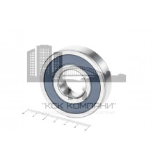 Подшипник 6305 2RS (6-180305 С17) 25*62*17мм ГПЗ/СПЗ-4