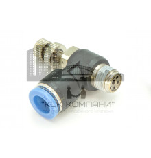 Регулятор расхода воздуха L-образный с наружной резьбой NSC 8-01 (R1/8")