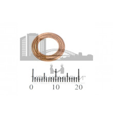 Шайба медная 9*15*0.5 (2 волны)