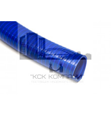 Шланг спиральный НВС Ф 38 мм из ПВХ серия "Фуэл" маслобензостойкий, синий (бухта 30 м)