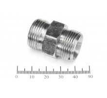 Штуцер для РВД соединительный 27/27  М22х1.5 - М22х1.5 грань S24