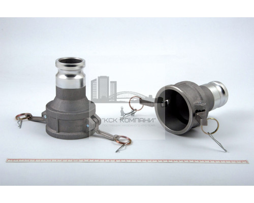 Камлок переходной алюм. DA-3020 (МАМА 75мм + ПАПА 50мм) 3 х 2