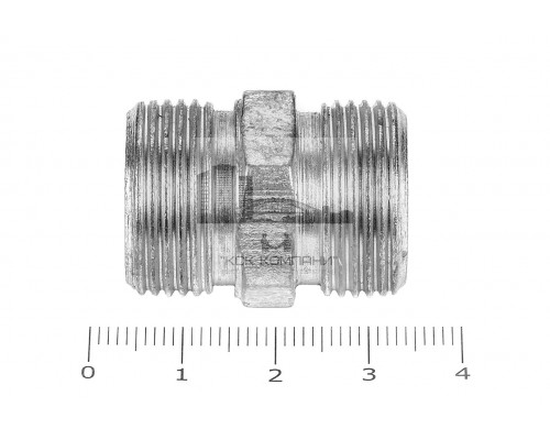 Штуцер для РВД соединительный 27/27  М22х1.5 - М22х1.5 грань S24