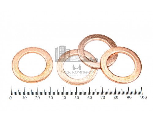 Шайба медная 22*33*1.5