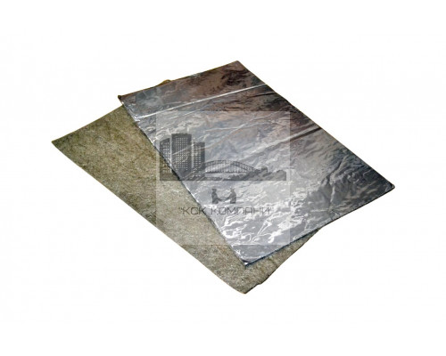 Картон базальтовый фольгированный БИМ-10 2П Basfiber 1000х600х10 мм