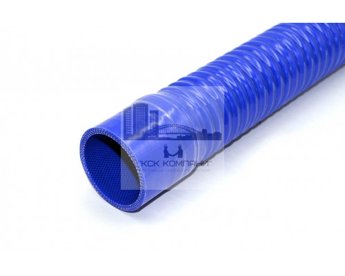Патрубок силиконовый гофрированный усиленный Ф 55 мм L 600 мм