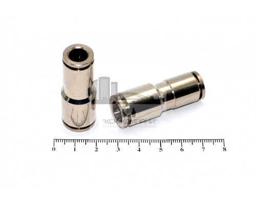 Пневмофитинг латунный прямой переходной IPUT 10-8