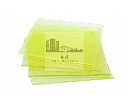 Полиуретан листовой 10 мм (500х500 мм, ~3.2 кг, жёлтый) Китай