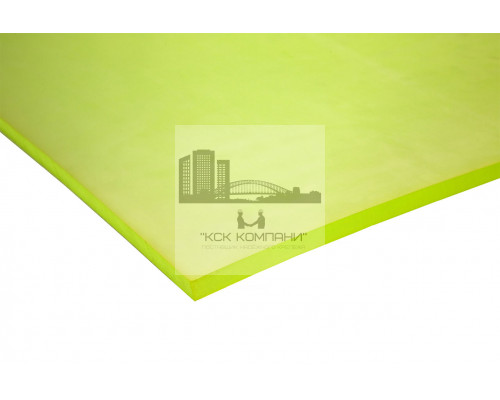 Полиуретан листовой 10 мм (500х500 мм, ~3.2 кг, жёлтый) Китай