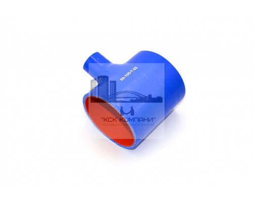 Патрубок силиконовый Т образный Ф 89 мм L 105 мм (отвод 25 мм)