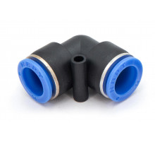 Фитинг пневматический цанговый пластиковый Г-образный PUL 14