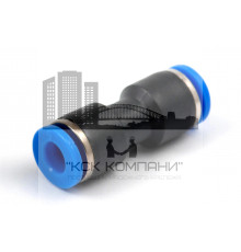 Фитинг пневматический цанговый пластиковый прямой PUC 6