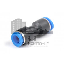 Фитинг пневматический цанговый пластиковый прямой PUC 8