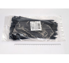 Кабельная стяжка чёрная 8х240 мм пластиковая (100 шт)