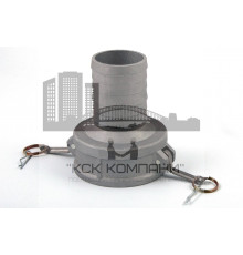 Камлок переходной алюм. С-4030 (МАМА 100мм + штуцер 75м) 4" х 3"