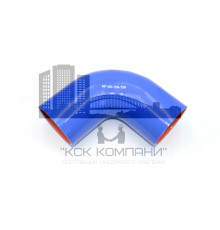 Патрубок силиконовый угловой Ф 85 мм L 150х150 мм, 90 град.