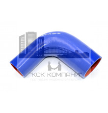 Патрубок силиконовый угловой с переходом Ф 51х70 мм L 150х150 мм, 90 град.