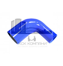 Патрубок силиконовый угловой с переходом Ф 51х76 мм L 150х150 мм, 90 град.