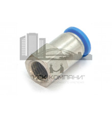 Пневмофитинг цанговый прямой с внутренней резьбой PCF 10-М12х1.5