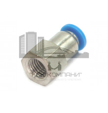 Пневмофитинг цанговый прямой с внутренней резьбой PCF 4-М8х1