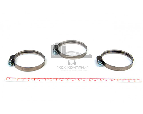 Хомут червячный 40-60/9 нерж. W2 (AISI 430)