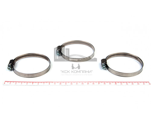Хомут червячный 50-70/9 нерж. W2 (AISI 430)