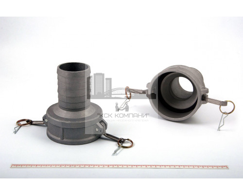 Камлок переходной алюм. С-4030 (МАМА 100мм + штуцер 75м) 4 х 3