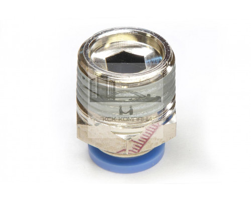 Пневмофитинг цанговый прямой с наружной резьбой PC 10-04 (R1/2)