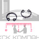 Стопорное кольцо внутреннее 8х0,8 ГОСТ 13943-86; DIN 472