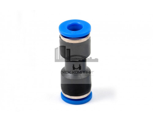 Фитинг пневматический цанговый пластиковый прямой PUC 6