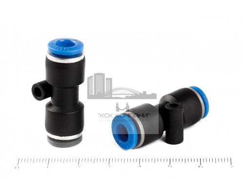 Фитинг пневматический цанговый пластиковый прямой PUC 6