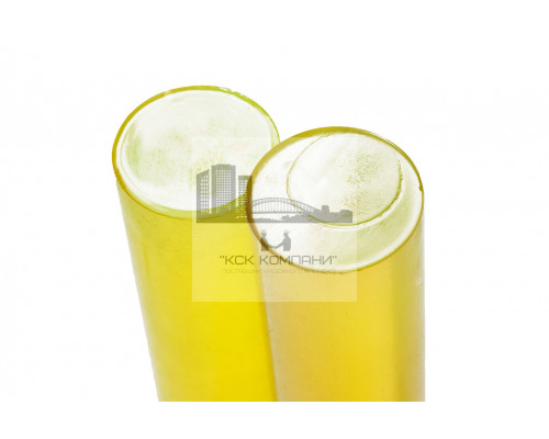 Полиуретан стержень Ф 80 мм ШОР А83 Китай (500 мм, 3.0 кг, жёлтый)