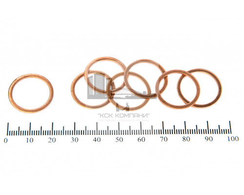 Шайба медная 17*21*1.0