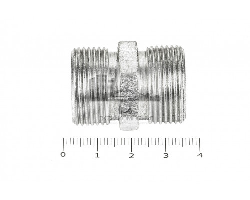 Штуцер для РВД соединительный 30/30  М24х1.5 - М24х1.5 грань S27