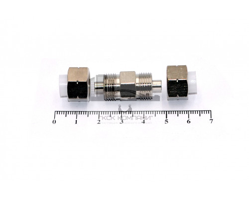 Фитинг пневматический цанговый латунный прямой NKI 8