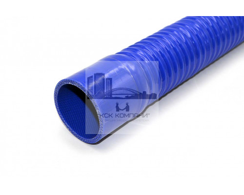 Патрубок силиконовый гофрированный усиленный Ф 60 мм L 600 мм