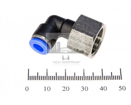 Пневмофитинг цанговый L-образный с внутренней резьбой PLF 6-03 (R3/8)
