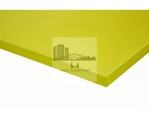 Полиуретан листовой 15 мм (500х500 мм, ~4.9 кг, жёлтый) Китай