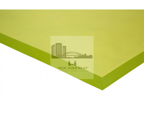 Полиуретан листовой 20 мм (500х500 мм, ~6.3 кг, жёлтый) Китай