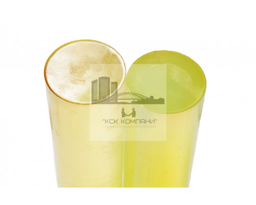 Полиуретан стержень Ф 100 мм ШОР А83 Китай (500 мм, 4.7 кг, жёлтый)