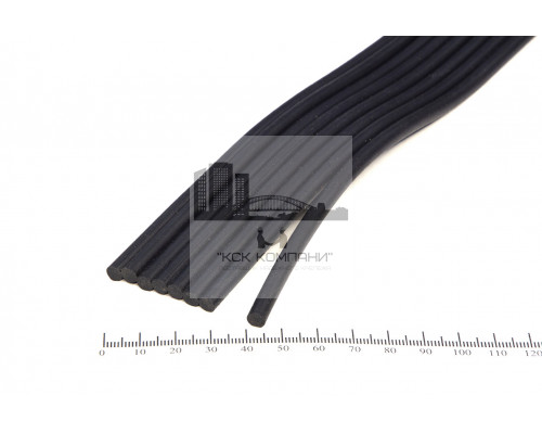 Шнур резиновый 1-2с Ф 5 мм ГОСТ 6467-79