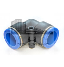 Фитинг пневматический цанговый пластиковый Г-образный PUL 16