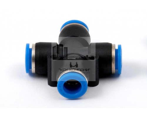 Фитинг пневматический цанговый пластиковый Х-образный PZA 8