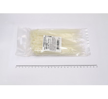 Кабельная стяжка белая 4х150 мм пластиковая (100 шт)